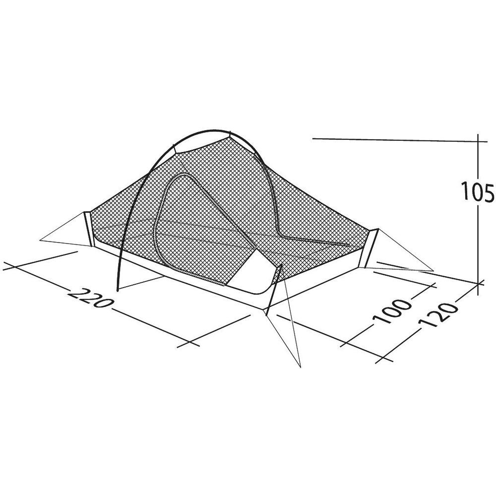 Robens Chaser 3XE Tent - Lightweight 3-Person FlexPitch Tent - alternate view 4