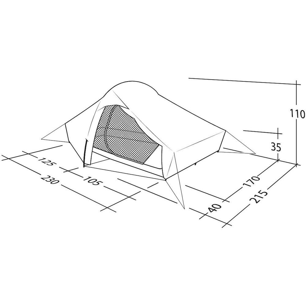 Robens Chaser 3XE Tent - Lightweight 3-Person FlexPitch Tent - alternate view 3