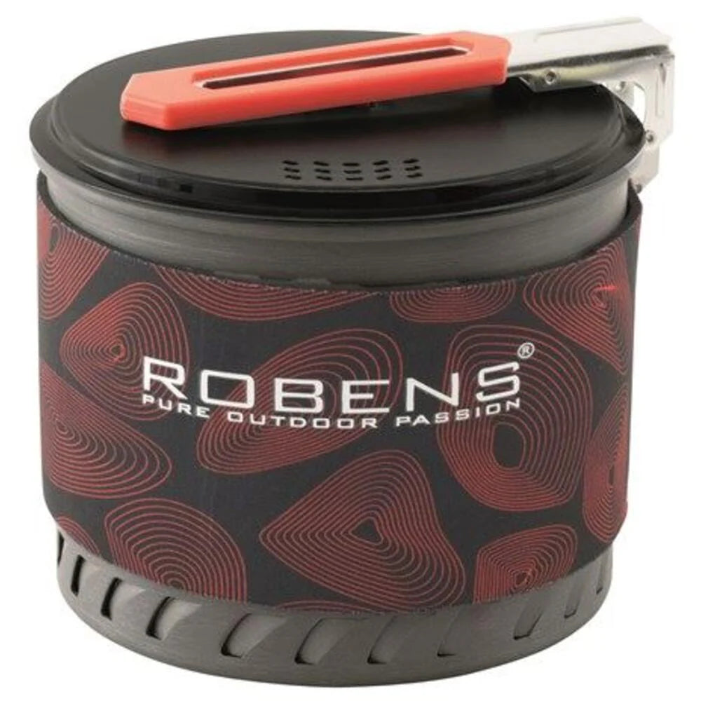 Robens Turbo Pot Pro - Lightweight Camping Pot with Heat Exchanger, Fast Boil Cookware