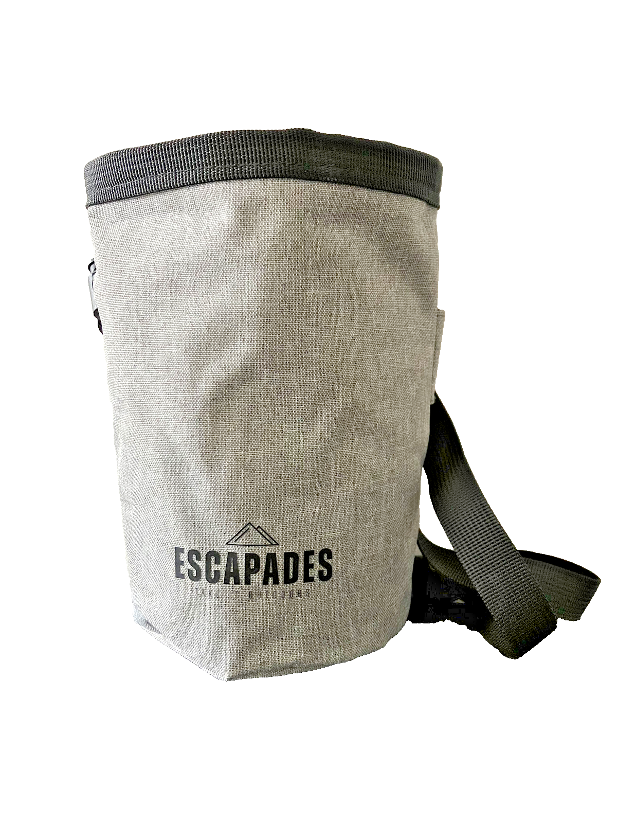 Escapades Climbing Chalk Bag with brush holder, zip pocket and waist belt