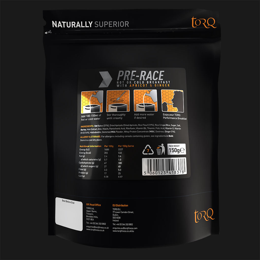 TORQ Pre-Race & Climb-Day Breakfast – High-Carbohydrate Performance Meal