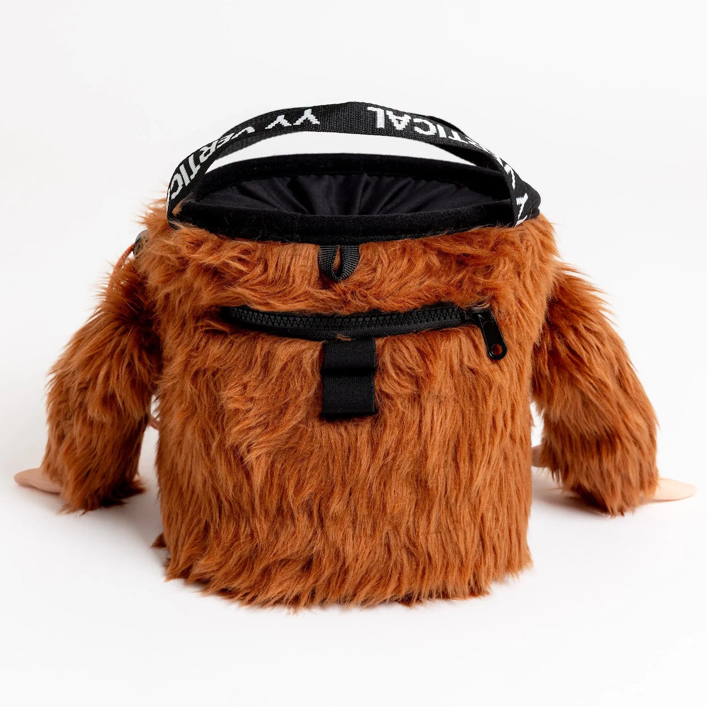 YY Vertical Animal Chalk Bucket – Sloth - Stable Boulder Chalk Bag with Brush Holders & Zip Pocket