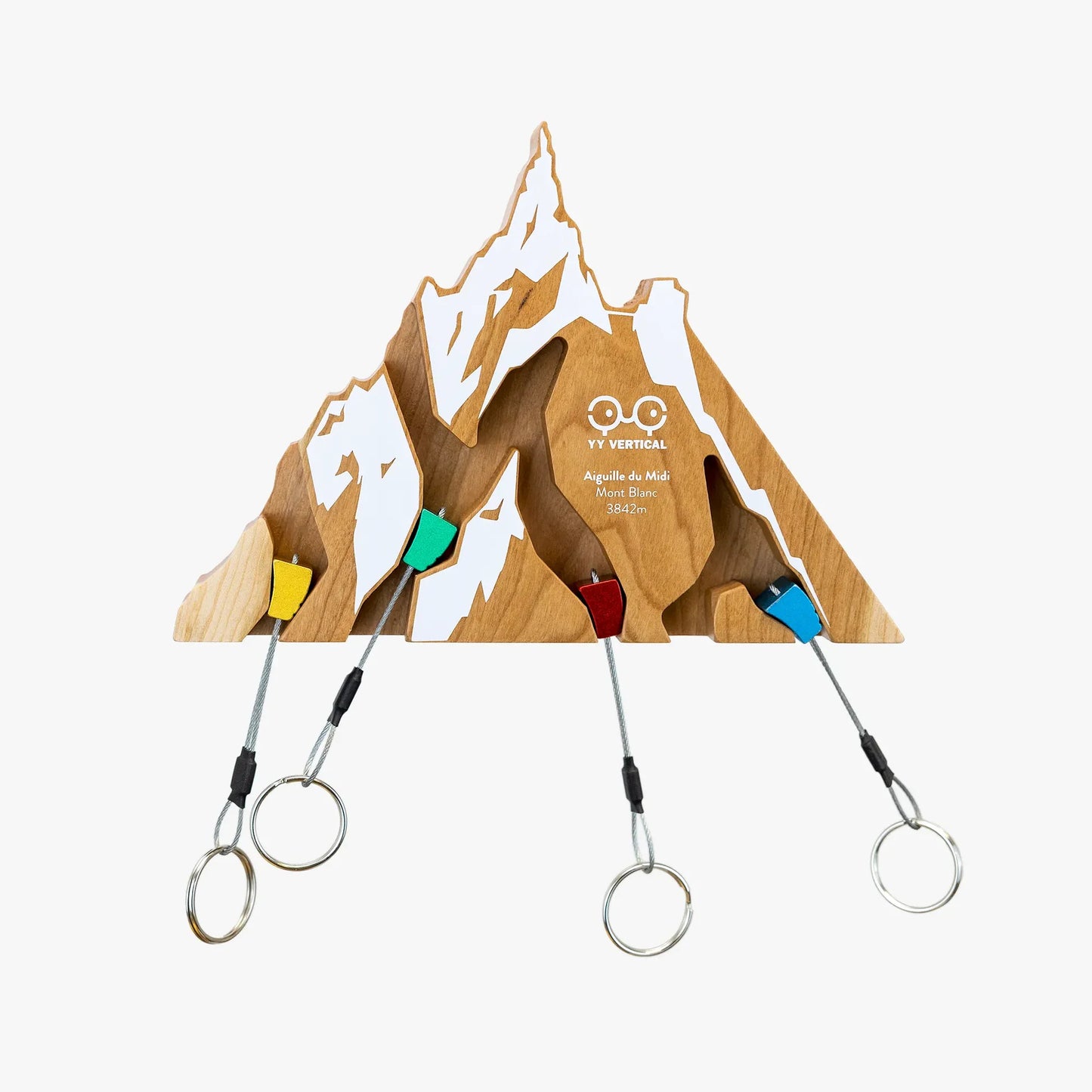 YY Vertical Famous Mountains Key Holder - Climbing Nut Style Wall Key Rack