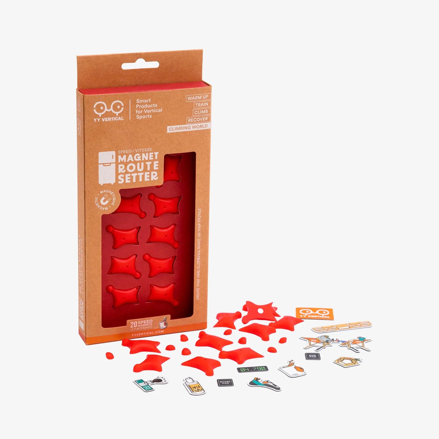 YY Vertical Magnet RouteSetter - Climbing Hold Fridge Magnets Set